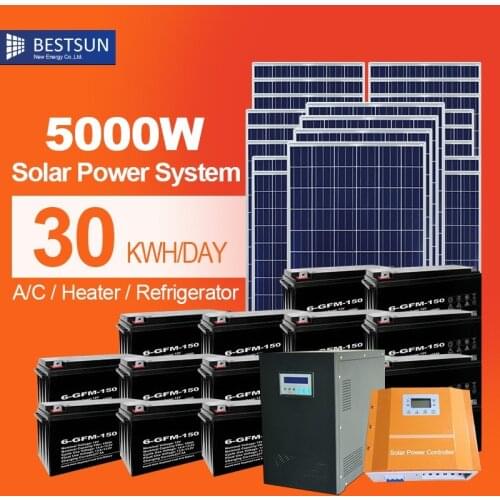 Complete 5KW Solar Power System Off Grid For home
