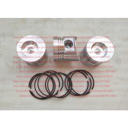 Piston (105AB-04003-1) + Piston ring (105-04100, 105-04002, 105-04001) for Fujian Lijia SL3105ABT diesel engine