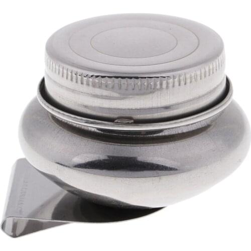 Portable Stainless Steel Single Hole Dipper Container Cup Oil Pots Water Paint Palette Cup Clip