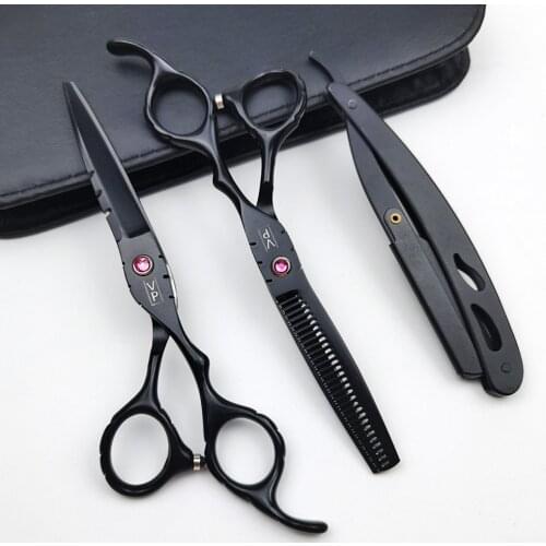 6 Inch JP 440C Professional Hairdressing Scissors Salon Barberhaircut Scissors Cutting Shears Thinning Scissors Barbershop Set