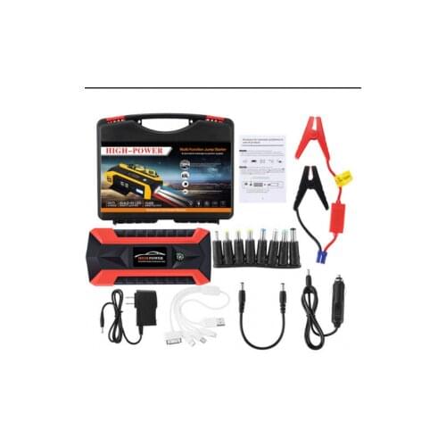 20000mAh Emergency Start Power Car Jump Starter Pack Booster LCD 4 USB Charger Battery Power Bank