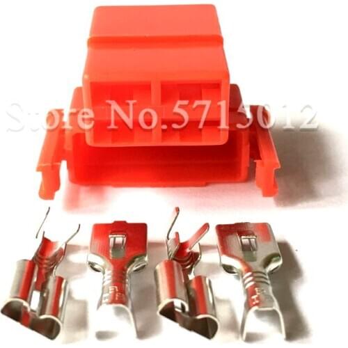 Motorcycle 4 Hole Harness Connector Automotive Electrical Cable Plug