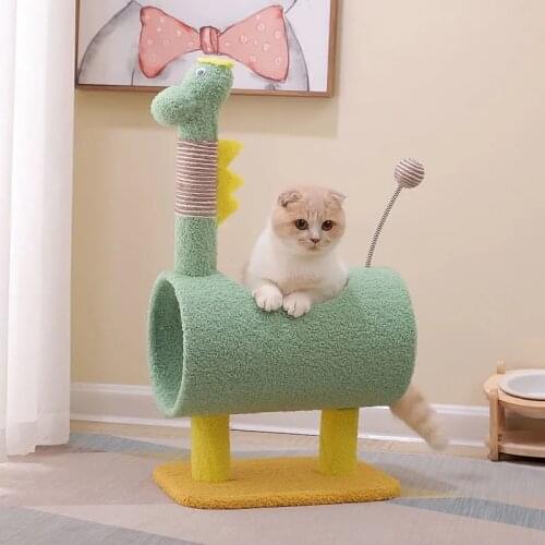 Pet Cat Tree House Condo Perch Entertainment Scratcher Toys for Cats Kitten Scratching Multi-Level Tower Furniture Cats Cozy