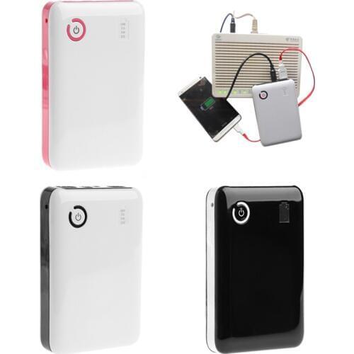 Portable Adjustable 5V 9V 12V 18650 Battery Charger Case Double USB Port Mobile Power Bank Box Case For Cell Phone Tablet