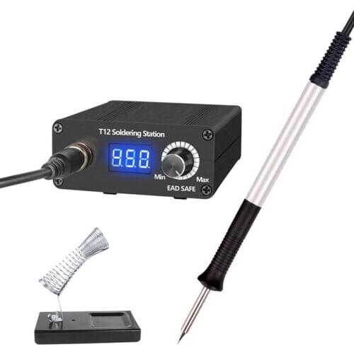 T12 Soldering Station 2.1S OLED 1.3 Display Adjustable Temperature Digital Soldering station Soldering Tips Welding Tools