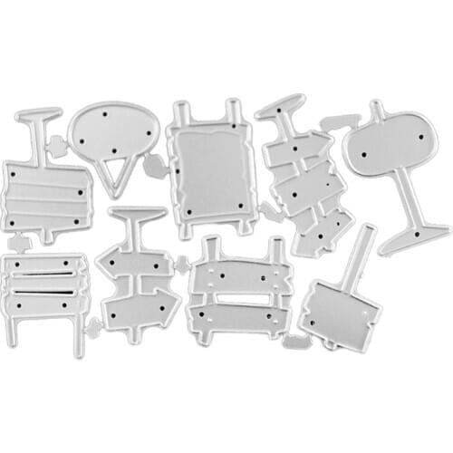 Signpost Metal Cutting Dies Stencil Scrapbooking DIY Album Stamp Paper Embossing H58C