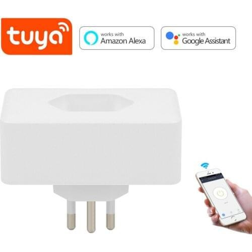10/16A Tuya BR Smart Plug Wifi Switch 110-240V Smart Life APP Remote Timing Smart Home Voice Control For Alexa Google Home