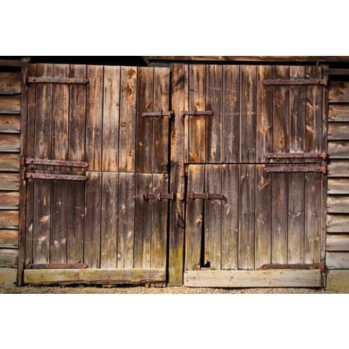 Vintage wood barn door old shabby hard background High quality Computer print children kids photo backdrop