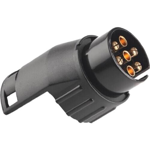 Waterproof 7 Pin To 13 Pin Trailer Truck Caravan Socket Adapter Converter