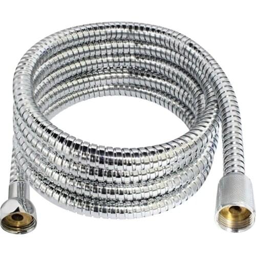 1.5m/2m/3m Stainless Steel Shower Hose Encryption Explosion-proof Hose Spring Tube Pull Tube Shower Bracket Bathroom Accessories