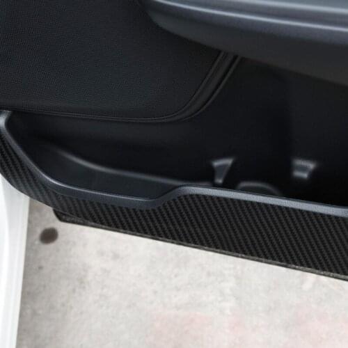 Car Door Protection Anti Kick Film Sticker Carbon Fiber Decal Car Interior for Honda CRV 2017 Trim Decals Car Accessories