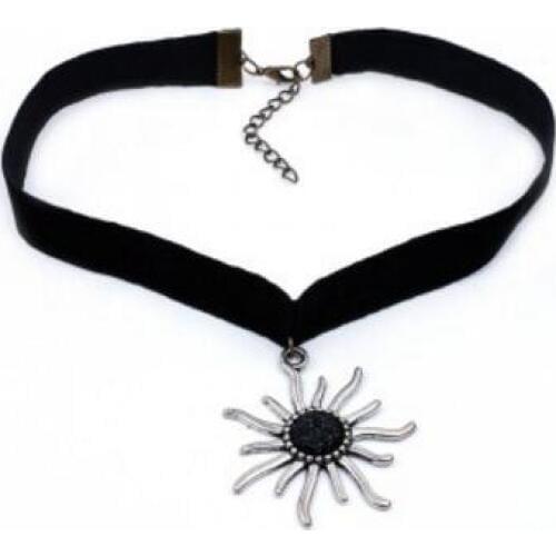 2017 new vintage sun necklace restoring ancient ways of Punk lace collar neck girl band short paragraph clavicle free shipping