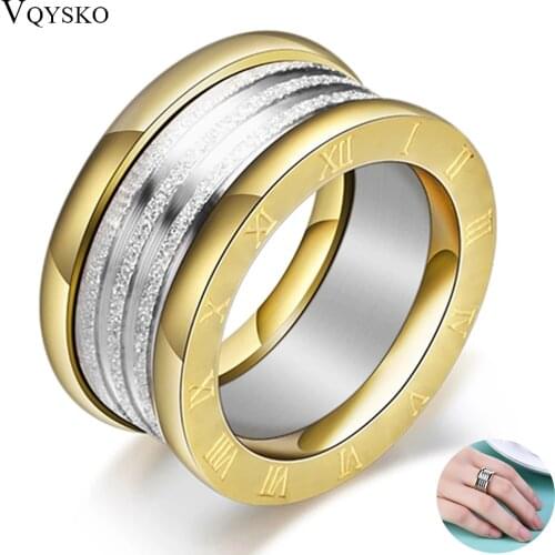 Fashion Gold Plated Croissant Braided Twisted Signet Chunky Dome Ring Stacking Band for Women Jewelry Minimalist Statement Ring