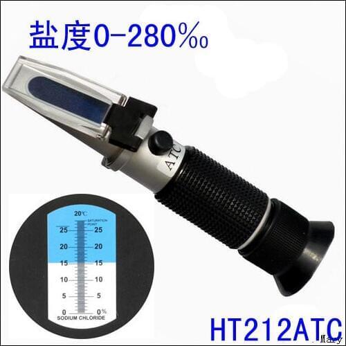 0-28% Salinity meter refractometer Vegetable Seawater salinity meter Food salinity meter Bone soup salty meter