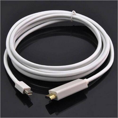 10pcs/lot wholesale Thunderbolt Mini Displayport To HDMI Cable Adapter For Macbook Pro Air 6FT