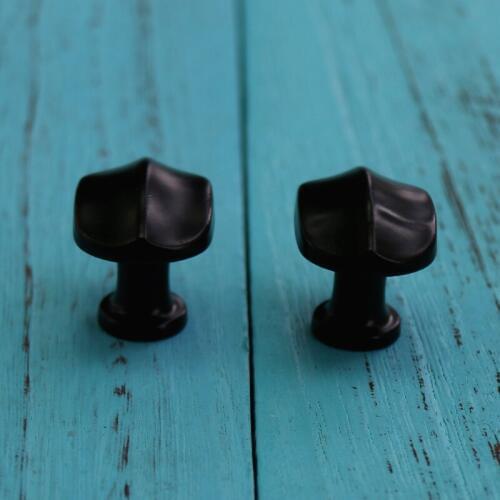8PCS Retro Drawer Door Knobs Zinc Alloy Furniture Cabinet Cupboard Closet Handles Knobs Black