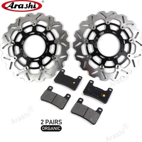 ARASHI For SUZUKI GSX R GSXR GSX-R 600 750 2008 - 2010 Floating Front Brake Rotors Discs Pads GSXR600 GSXR750 2009 2010 2011