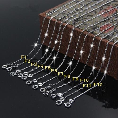 10pcs Silver Plated Copper Fashion Extension Chain Necklace Chains Bulk With Lobster Clasps Diy Jewelry Making 45cm/18inch Z778