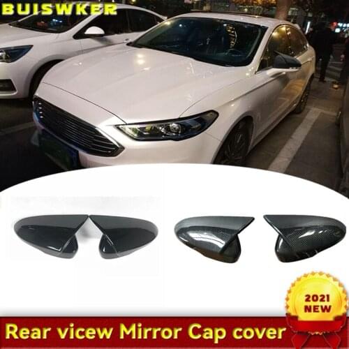 Loyalty Sideview Mirror Cover for Ford Mondeo/Fusion 2013 2014 2015 2016 2017 2018 M4 Style Carbon Fiber Car Accessories