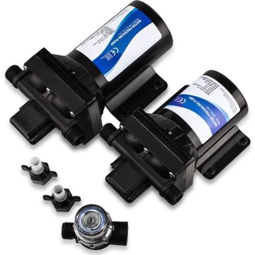 DC battery electric booster pump pressure switch type four-chamber high pressure diaphragm self-priming clean water pump