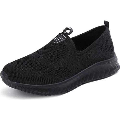 Sneakers Women Shoes Flats Summer Fashion Outdoor Breathable Casual Socks Slip On Walking Lightweight Plus Size 35-42