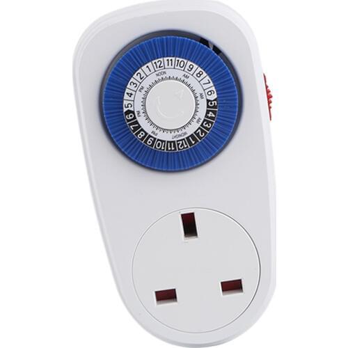 Multi Uses 24Hour Mechanical Wall Outlet Timer Home Appliace Interval Clock Socket Gardening Watering Scheduled Timing Timer