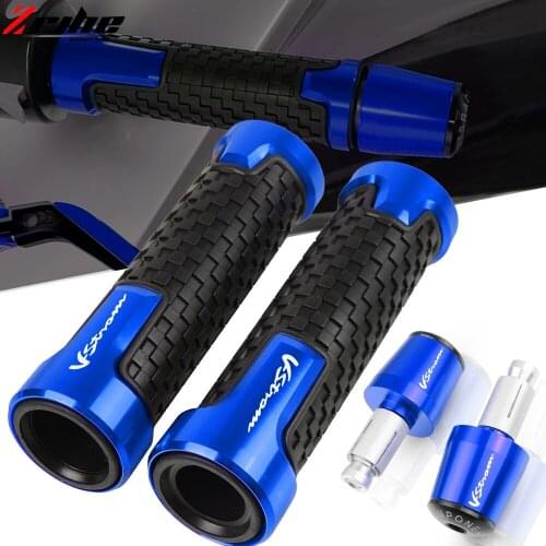 For SUZUKI V-Strom 250 650 1000 DL650 DL1000 DL250 Vstrom 2013-2018 7/8" 22MM Motorcycle Handlebar Grips Handle Bar Cap End Plug