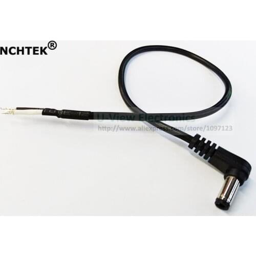 NCHTEK 90 Degree Angled DC 5.5x2.5mm Male Power Plug 18AWG Connector CCTV Cord Cable About 30CM/1FT/Free Shipping/30PCS