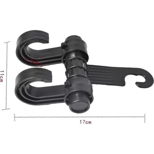 New 2 Pcs Plastic Hanger Convenient Car Seat Hooks Purse Shopping Bag Organizer Holder