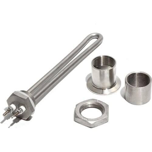 1 Inch BSP/DN25 304SUS Immersion Heating Element with Accessories Low Voltage 12V/24V/48V Electric Heating Element 300W/600W