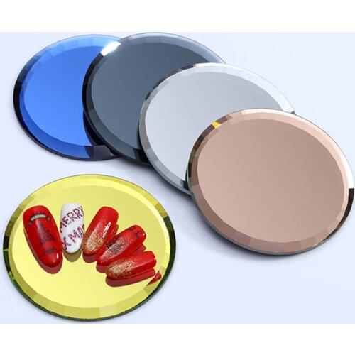 Practice Showing Shelf Nail Art Manicure Tools Mirror Glass False Nail Tips Display Board Color Palette UV Gel Polish Drawing