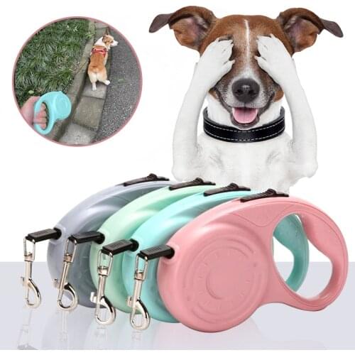 3M/5M Dog Leash Automatic Retractable Traction Rope Adjustable Extending Leash Belt For Dog Cat Outdoor Walking Pet Accessories