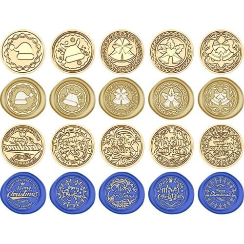 Christmas Bells Fire Lacquer Seal Invitation Envelope Blessings Wax Stamp Hand Account Seal Unique Gift for Christmas Children