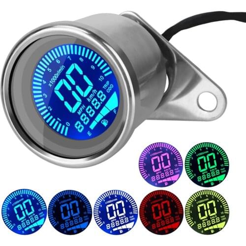 Fuel Meter Retro LCD Odometer LED LCD Tachometer Indicator Universal Scooter ATV Meter Motorcycle Digital Speedometer