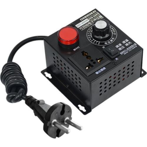 SCR Electronic Voltage Regulator AC 220V 4000W Temperature Motor Fan Speed Controller