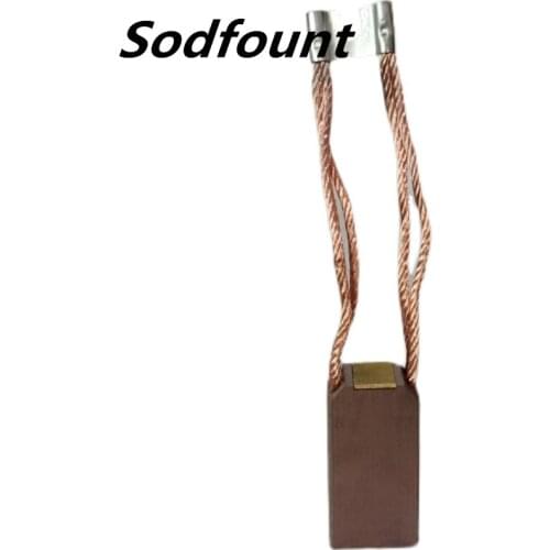 Carbon brush J204 25x32x60mm semi-copper carbon brush brush four-wire wide-mouth wiring lug