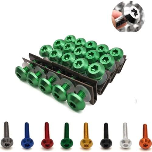 Universal Motorcycle Fairing Screws Fastener Clips Body Spring Bolts Kit For Honda Black SpiRit NC750 S X CRF1000L AFRICA TWIN