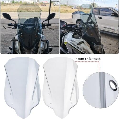 Tall Windshield Windscreen Wind Screen Shield Deflector for Honda CB500X CB 500X 2016 2017 2018 2019 Motorcycle Accessories