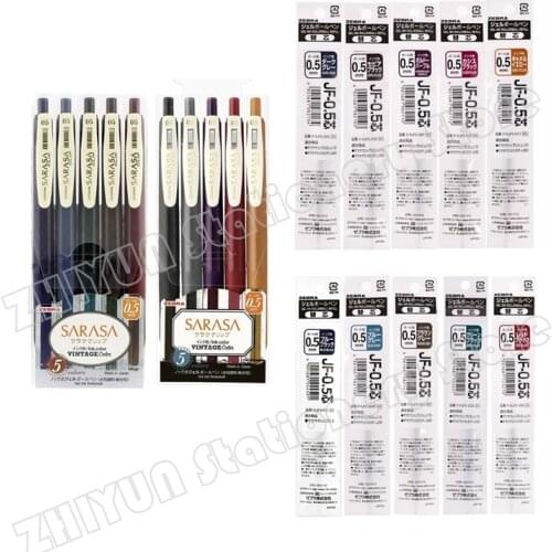 Japan Zebra JJ15 New Vintage Color Gel Pen SARASA CLIP 0.5mm Retro Colors Speed Dry Signature Pen Japan Stationery