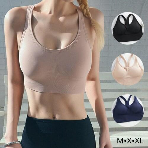 Next Skin Womens Sports Vest Running Shockproof Yoga Fitness Sports Bra Gathered Cross Shoulder Straps Femal Plastic Underwear
