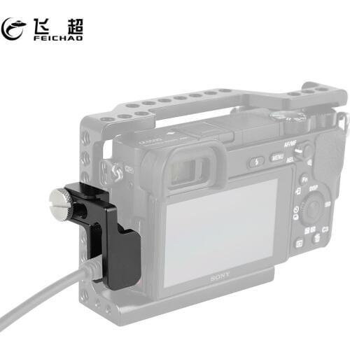 1/4 -20 Screws Cable Lock Clip Clamp Mini Aluminum Alloy for Data Cord Protector for Sony A6500 A6300 A6000 Camera Cage Kit Rig
