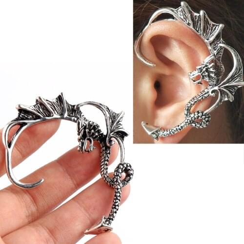 The Dragon Ear Cuff Ear Cuff Ancient Dragon Ear clip Earrings Stud Earrings WOMEN Girls Boys Oorbellen Pendientes Gift