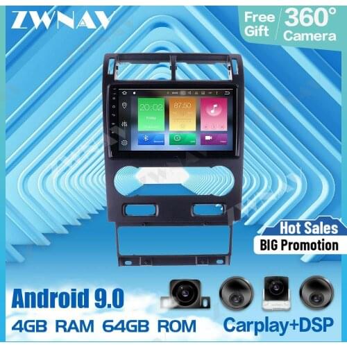 9'' Android 10.0 Car Multimedia Player For Ford fusion mondeo 2004 2005 2006 2007 GPS Radio Audio stereo DVD Player BT head unit