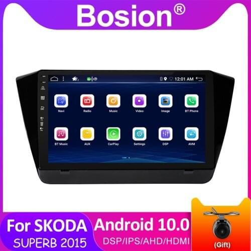 Bosion DSP IPS GPS For VW SKODA SUPERB 2015 Android 10 Car Radio Multimedia Video Player Navigation GPS 2 Din