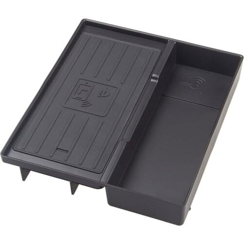 15W Car QI Wireless Charger Fast Charging Armrest Box Charging Case Charging Holder For- A6 C8 A7 2019 2020 2021