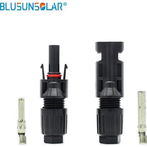 Blusunsolar IP68 5 Pairs/lot Solar Pv Solar Connector PPO Housing Material Tyco Solar Connector TUV Approved