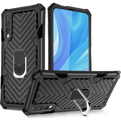 Armor Shockproof PC Phone Case for Huawei Y9S Y6S Y5P Y6P Y7P Honor Play 3 P30 P40 Lite Magnetic Car Holder TPU Anti-Drop Cover