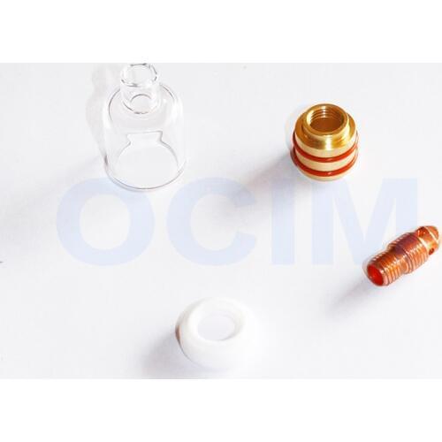 Pyrex Glass Cup TIG Welding Torch Collet Clear Gas Lens CB Series For WP-9 WP-20