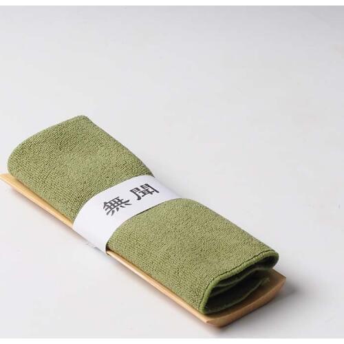 Superfine fiber tea towels+Bamboo Chaze,absorbent strong kung fu tea towels high-grade tea cloth napkins tea tools