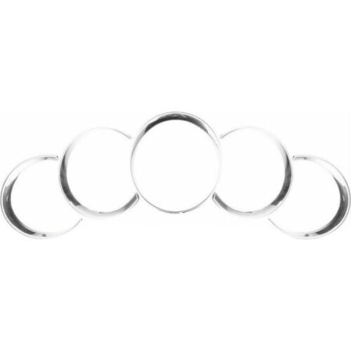 For-Porsche Cayenne 958 2011-2018 Silver Car Dashboard Meter Ring Covers Trim Interior Decoration